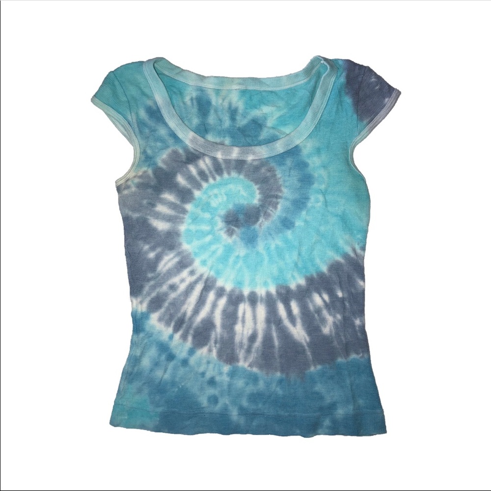 Blue tie dye shirt